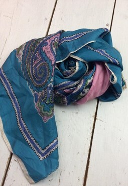 vintage silky  festival scarf