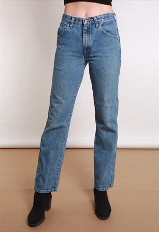 90S BLUE WRANGLER HIGH WAISTED JEANS