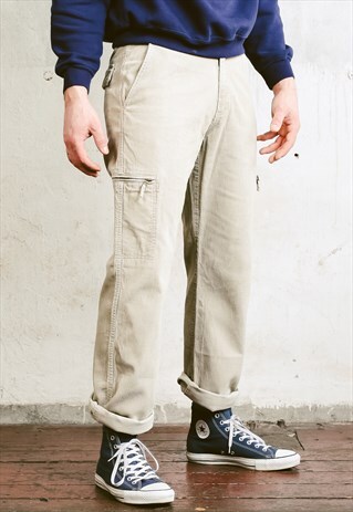 VINTAGE 90S CORDUROY CARGO PANTS