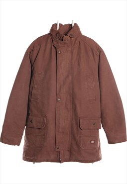 Vintage 90's Dickies Workwear Jacket Heavyweight Zip Up Hood