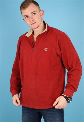 VINTAGE TIMBERLAND SWEATSHIRT IN RED NSW45