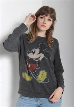 Vintage Disney Mickey Mouse Sweatshirt Grey