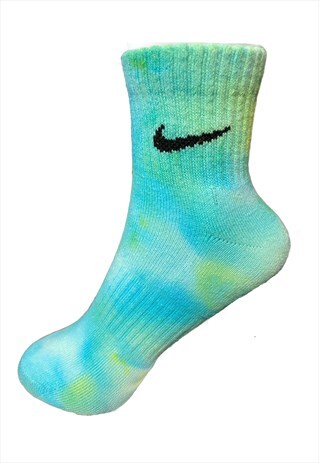 HAND DYED NIKE SOCK - LIME - 1 PAIR 