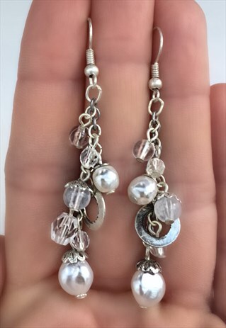 BEADED DANGLE EARRINGS