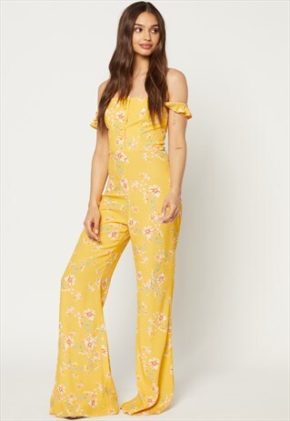 BARDOT JUMPER - TOUCH OF HONEY - YELLOW JUMPSUIT