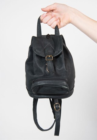 90'S VINTAGE LEATHER RUCKSACK