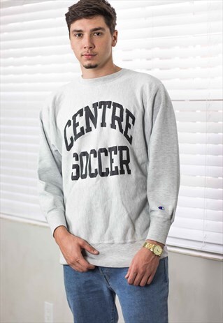 VINTAGE CHAMPION SWEATSHIRT REVERSE WEAVE LOGO 90S XL 23.5