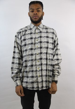 VINTAGE 90'S FLANNEL PATTERNED SHIRT