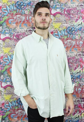 VINTAGE 90S RALPH LAUREN SHIRT. UNISEX