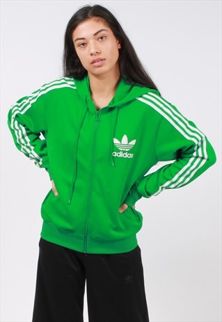 VINTAGE ADIDAS ZIPPED HOODIE