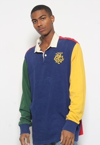 VINTAGE RALPH LAUREN RUGBY POLO SHIRT