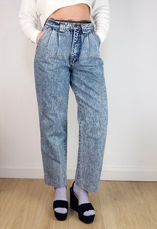 JEP'S VINTAGE 80'S ACIDWASH HIGH WAIST BAGGY JEANS SM0389