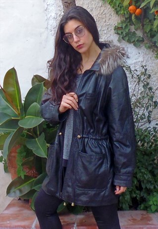 VINTAGE LEATHER PARKA