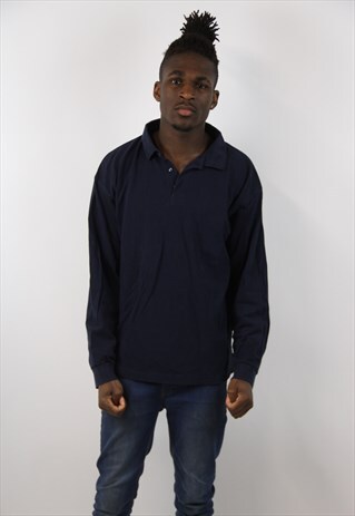 VINTAGE LONG SLEEVE POLO-SHIRT