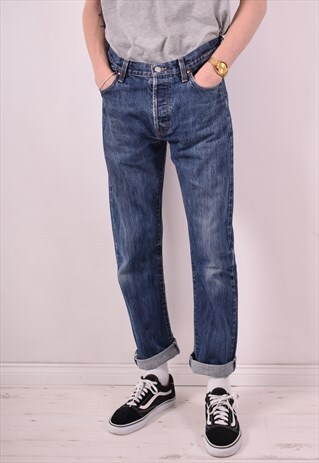 CARRERA MENS VINTAGE JEANS W34 L30 BLUE 90S