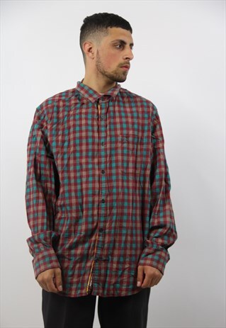 VINTAGE PENGUIN FLANNEL PATTERNED SHIRT