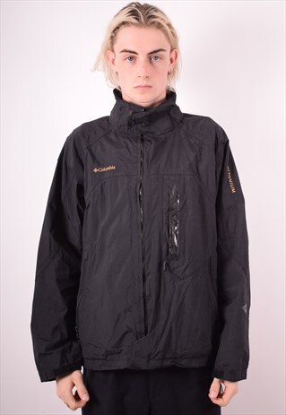 COLUMBIA MENS VINTAGE JACKET MEDIUM BLACK 90S