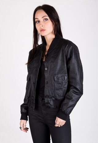 VINTAGE LEATHER BIKER JACKET