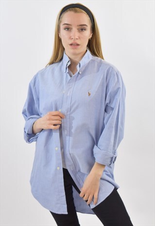 VINTAGE 90S BLUE RALPH LAUREN SHIRT