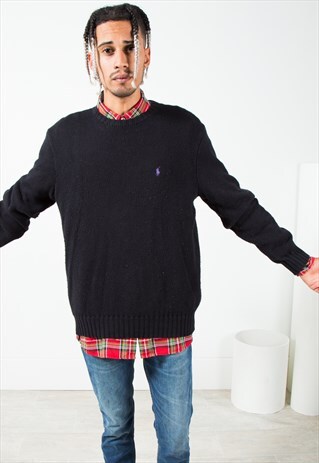 VINTAGE POLO RALPH LAUREN KNIT JUMPER / S350