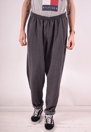 CHAMPION MENS VINTAGE TRACKSUIT TROUSERS XL GREY 90S