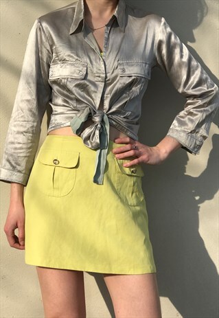 SILVER SILK SHIRT
