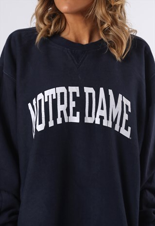 SWEATSHIRT JUMPER OVERSIZED NOTRE DAME LOGO 18 - 20 (D3N)