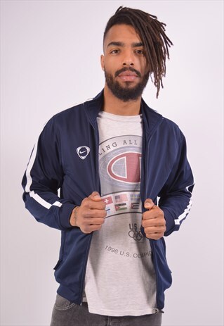 VINTAGE NIKE TRACKSUIT TOP JACKET BLUE