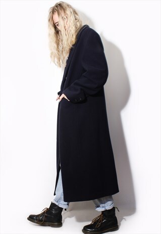 VINTAGE 90'S WOOL TRENCH COAT WINTER