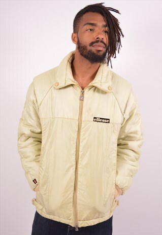 VINTAGE ELLESSE PADDED JACKET YELLOW