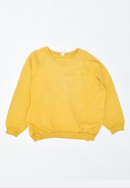 Vintage 90's Sweatshirt Jumper Yellow