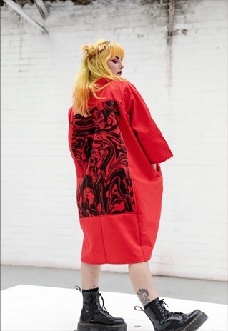 SACK SMOCK- POSTIE RED