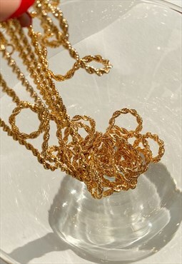 ASSISI. Gold Dainty Rope Chain Everyday Minimal Necklace