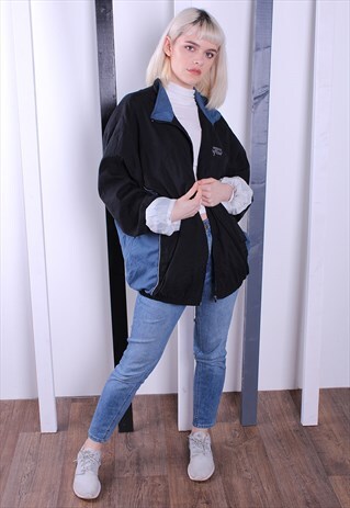 VINTAGE 90S SHELL JACKET/WINDBREAKER. UNISEX SPORTSWEAR.