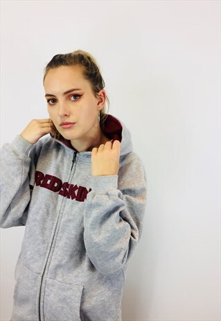 VINTAGE NFL REDSKINS EMBROIDERED HOODIE