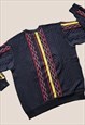 VINTAGE CARLO COLUCCI SWEATER WITH 3D EMBROIDERY