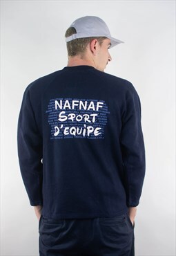 Vintage Naf Naf 90s Grahpic Printed Pullover Sweatshirt