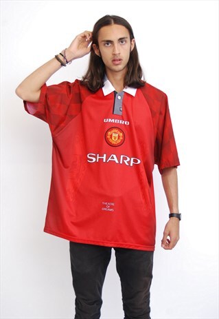 VINTAGE 96/98 MANCHESTER UNITED HOME FOOTBALL SHIRT
