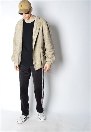 VINTAGE 60S BEIGE WOOL BLEND JACKET