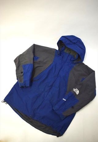 VINTAGE 90S THE NORTH FACE BLUE GREY HOOD JACKET