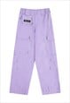 Parachute joggers cargo pocket pants skater trousers purple