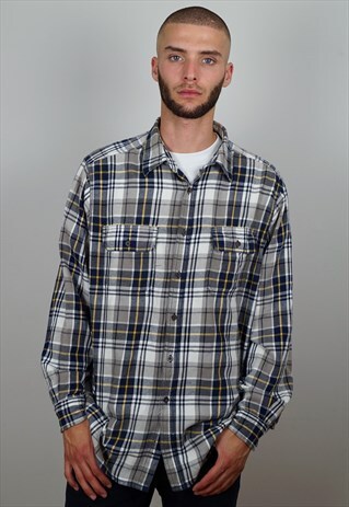VINTAGE 90S CHECK FLANNEL SHIRT