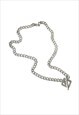 DEMETRIUS. SILVER T BAR TOGGLE CHAIN NECKLACE