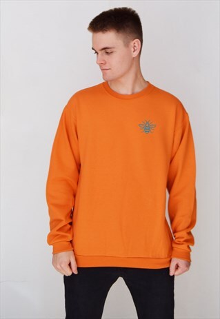 ORANGE BEE (BLUE) SWEATSHIRT