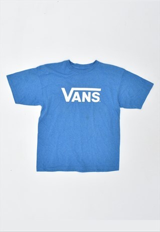 VINTAGE 90'S VANS T-SHIRT TOP BLUE