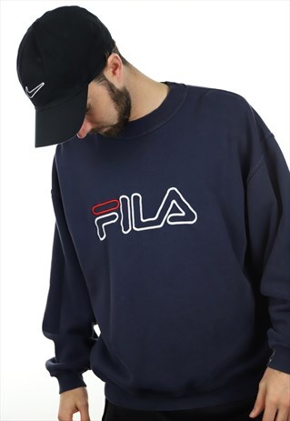 VINTAGE FILA SWEATSHIRT NAVY