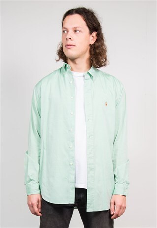 90'S VINTAGE GREEN RALPH LAUREN SHIRT