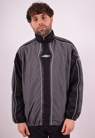 UMBRO MENS VINTAGE JACKET XL GREY 90S