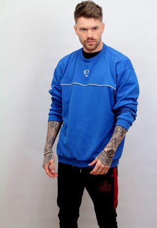 1990'S VINTAGE NIKE SWEATSHIRT IN BLUE