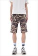 VINTAGE CARHARTT SHORTS WORK CAMO GREEN